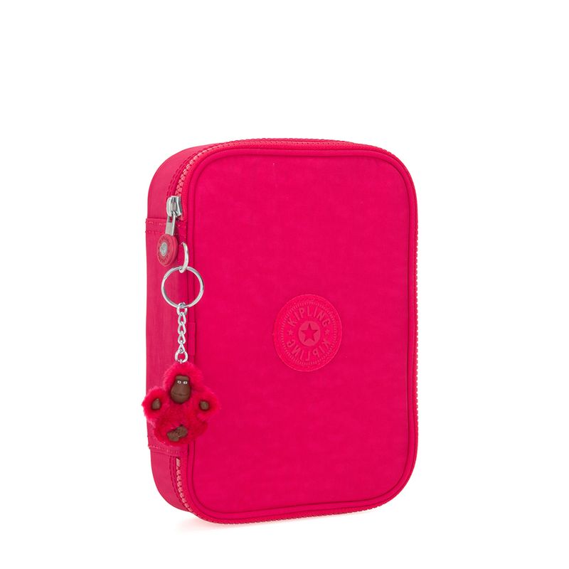 ESTOJO KIPLING 100 PENS - PRATA - Prilipe Papelaria