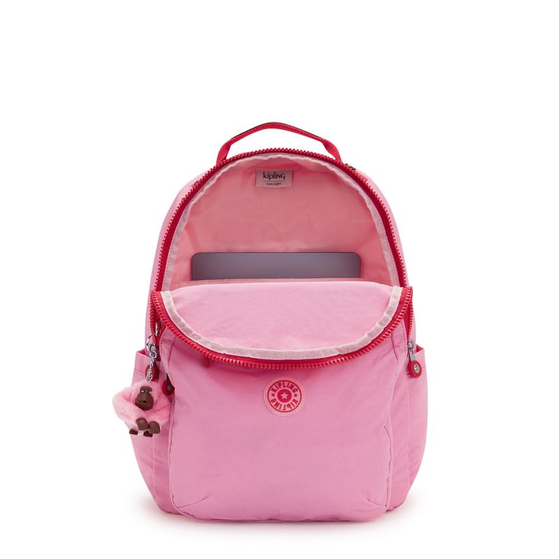 Mochila escolar Kipling mochila de viagem, mochila escolar color rosa 27L