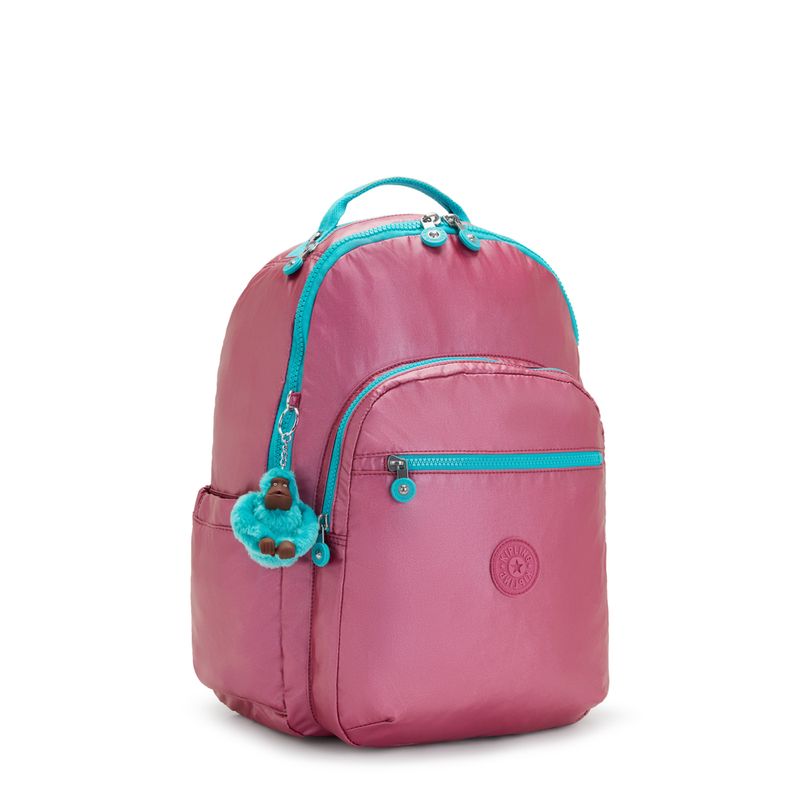 Mochila escolar Kipling mochila de viagem, mochila escolar color rosa 27L