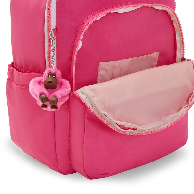 Mochila escolar Kipling mochila de viagem, mochila escolar color rosa 27L