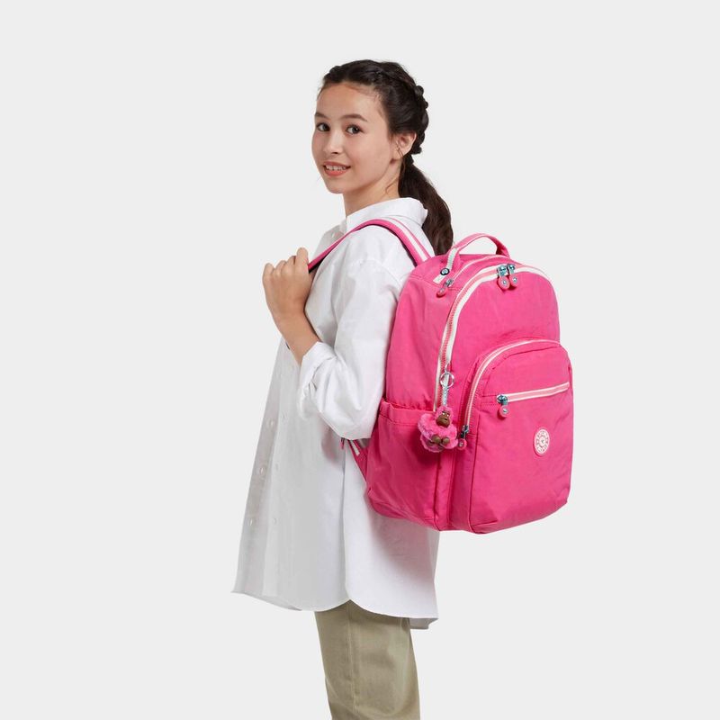 Mochila Seoul Fresh Pink - Kipling - Dokassa Distribuidora