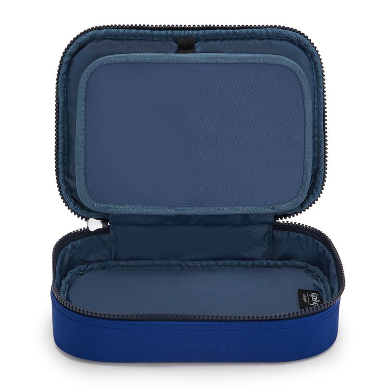 Estojo - Kipling - 100 Pens Naturl Aqua Met (Azul) - Papelaria Unicórnio -  Papelaria e artigos de fofura