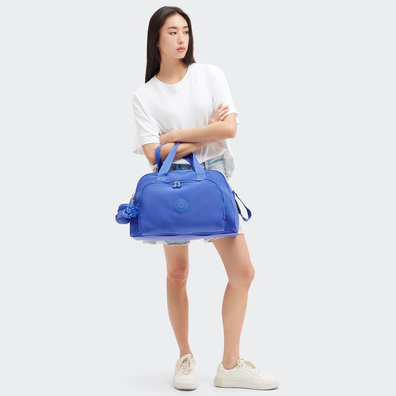 Borsa Per Bebè Kipling Camama - Grande, Blu, Con Fasciatoio E Organizzatore - Foto 11