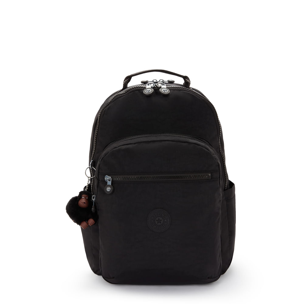 Mochila Seoul College Extra True Black | Kipling - Kipling