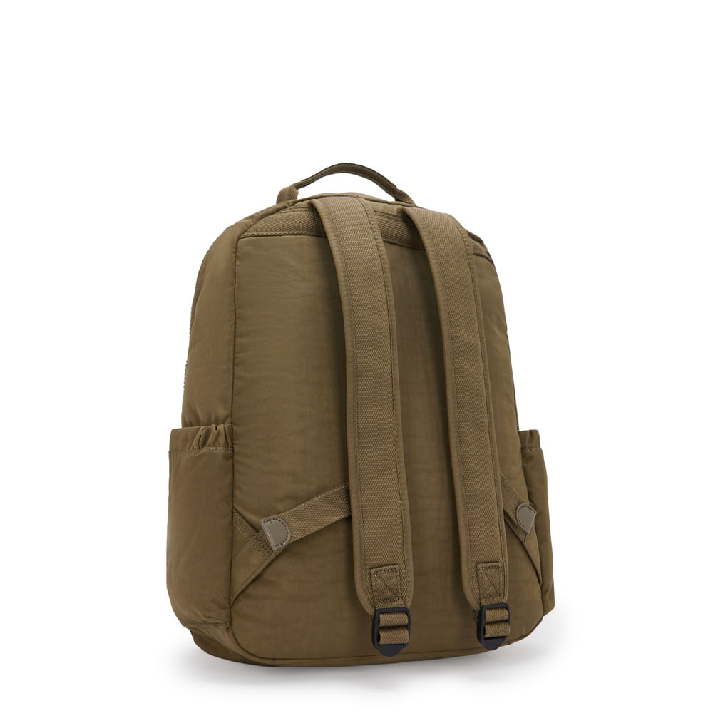 Mochila Seoul Smooth Khaki | Kipling - Kipling